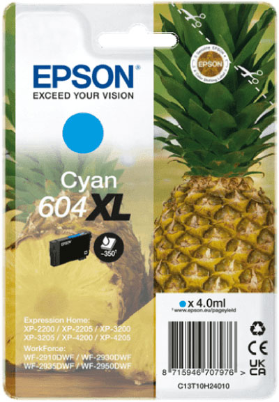 Epson 604XL (T10H2) syaani