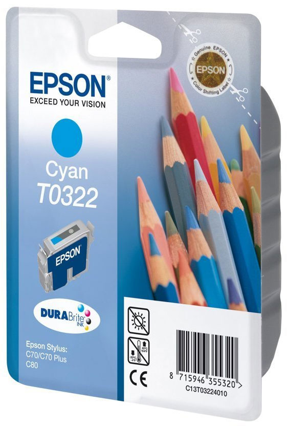 Epson T0322 Syaani
