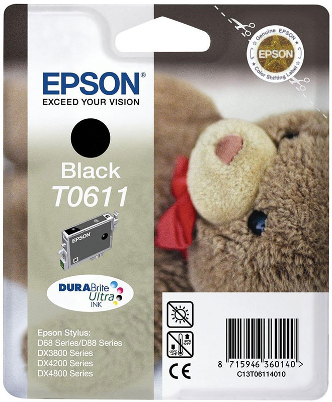 Epson T0611 Musta