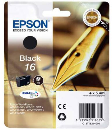 Epson 16 (T1621) Musta