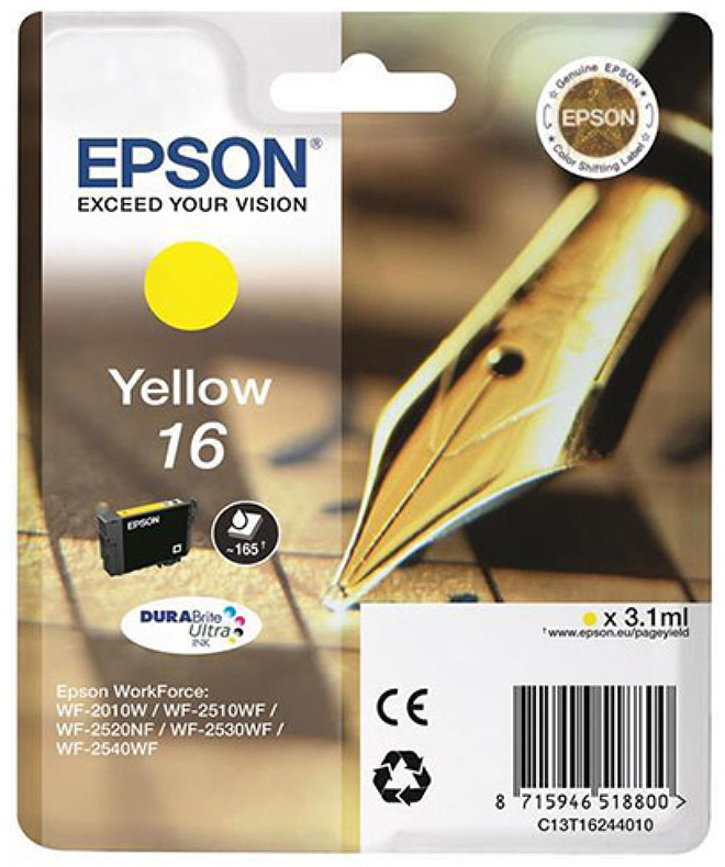 Epson 16 (T1624) Keltainen
