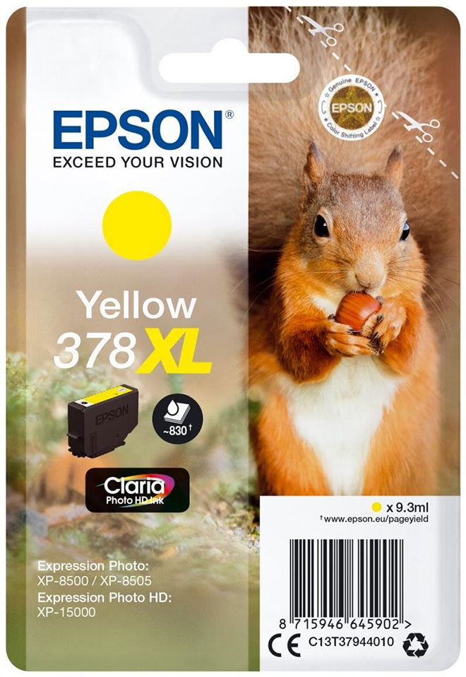 Epson 378XL (T3794) Keltainen