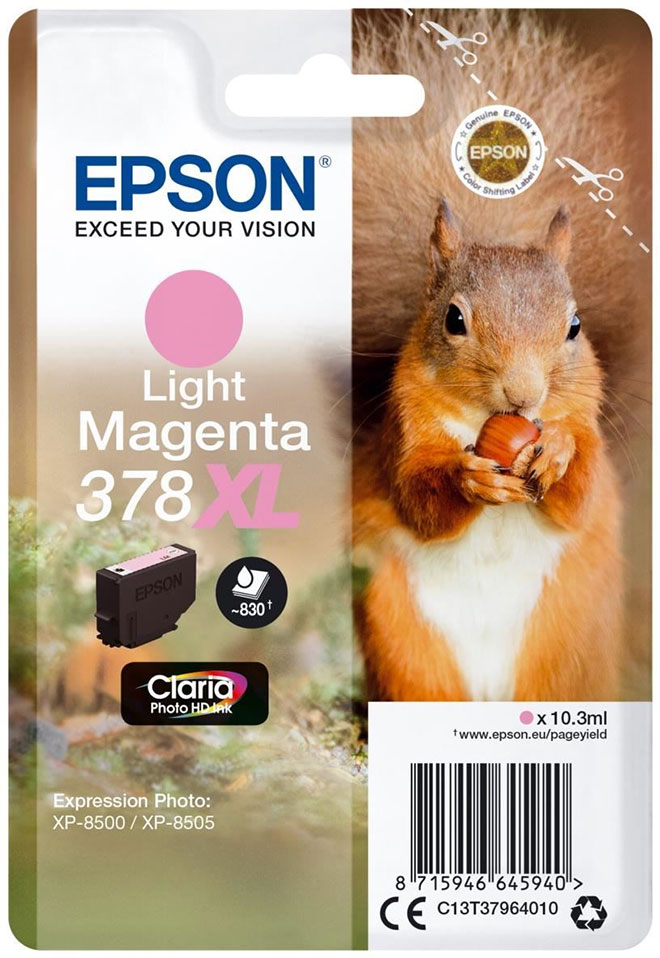 Epson 378XL (T3796) Vaalea magenta