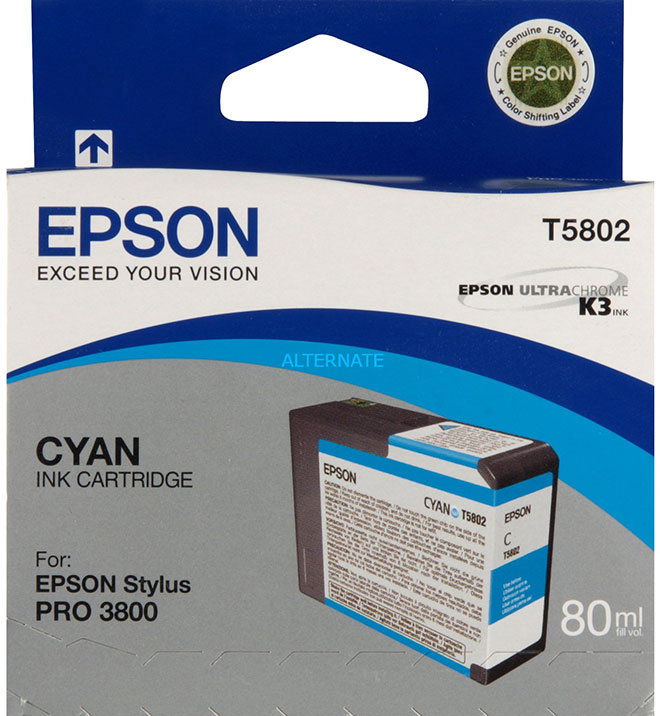 Epson T5802 Syaani