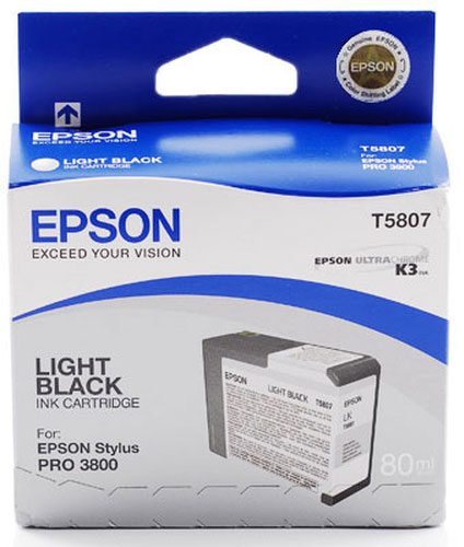 Epson T5807 Vaalea musta