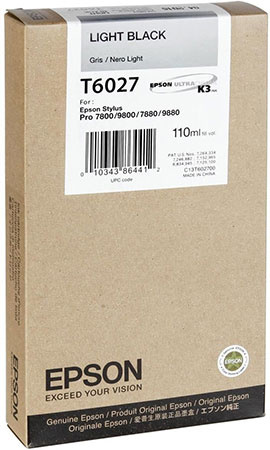 Epson T6027 Vaalea musta