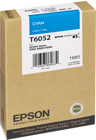 Epson T6052 Syaani