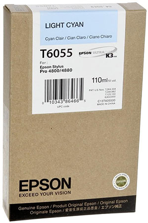 Epson T6055 Vaalea syaani
