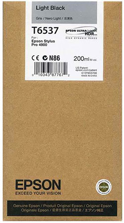 Epson T6537 Vaalea musta