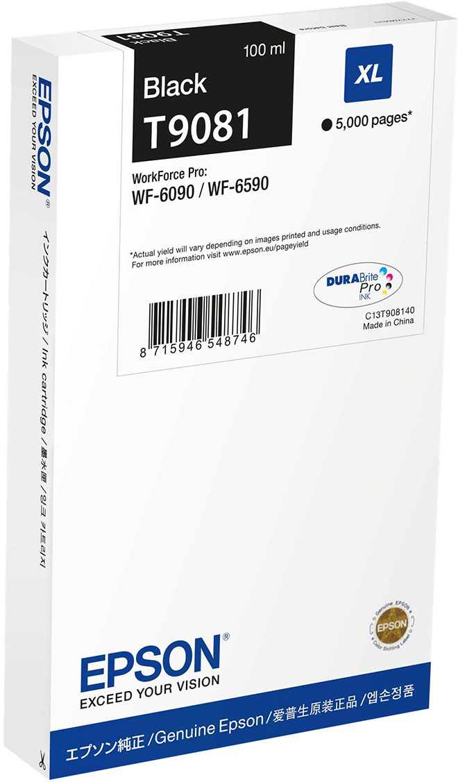 Epson T9081 Musta XL