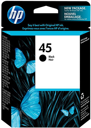 HP 45 (51645AE) Musta