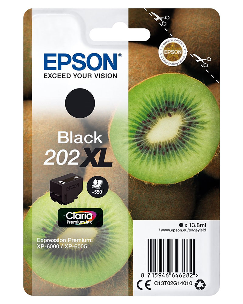 Epson 202XL (T02G1) Musta