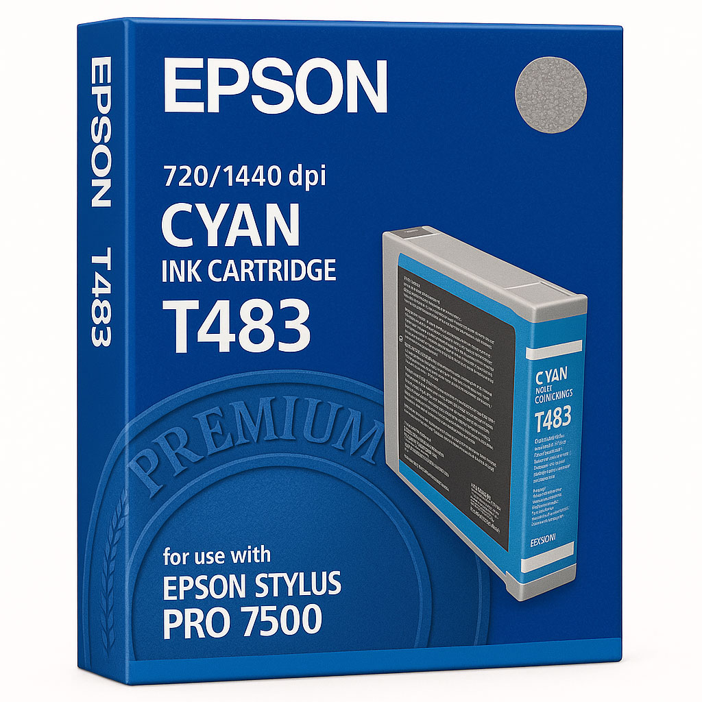 Epson T483 Syaani