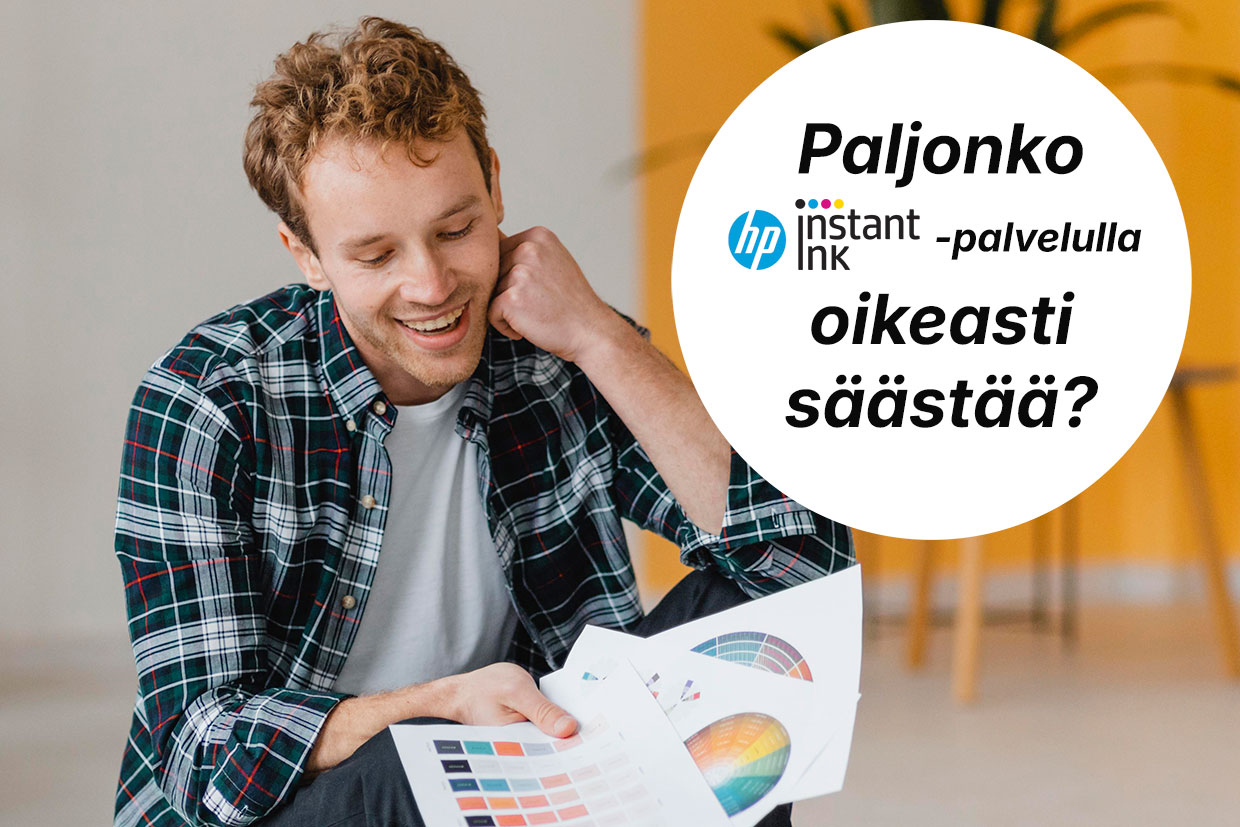 Kuinka paljon HP Instant Ink -palvelun avulla oikeasti säästää? Mustevertailu selvitti.